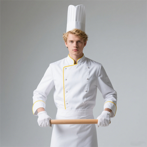 Uniformes de Chef para Restaurante de Hotel Chino, Conjunto de Cocina Unisex de Poliéster/Algodón Lavable y Personalizable - Product Image 2