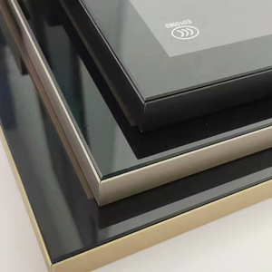 Porte de luxe carrée en alliage d'aluminium anodisé avec revêtement en poudre, soudée et découpée - Product Image 3