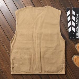 Gilet da lavoro Casual fotografo da pesca all'aperto in cotone da uomo - Product Image 4