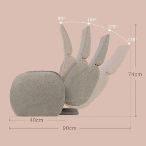 Bestseller Elektrisch beheizte Vibration und Rolling 3D Kneten Ganzkörper Faltbare Mini Sofa <span class=keywords><strong>Massage</strong></span> Liegestuhl Custom - Product Image 3