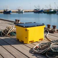 Conteneur isotherme portable 800L pour l'industrie des produits de la mer, conservation de la glace pendant 15 jours, design moderne, matériau PE, pour canettes de vin