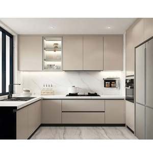 Diseño de Cocina Moderna Blanca, Gabinetes Personalizados de Lujo con Isla, Conjunto de Muebles Elegantes y con Estilo - Product Image 2