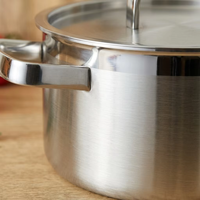 Marmite en acier inoxydable triple couche pour la cuisson, la soupe et les sauces, ustensile de cuisine professionnel
