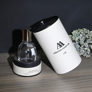 Tube en papier kraft écologique personnalisé pour flacon d'huile essentielle ou de parfum, boîte cylindrique élégante, emballage cadeau haut de gamme - Product Image 2
