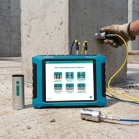 Aparato de Prueba de Velocidad de Pulso Ultrasónico de Alta Precisión para Concreto, Equipo de Prueba No Destructiva