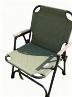 Ensemble de chaises pliantes de camping vertes, cadre en alliage d'aluminium et fibre de carbone avec coussin, portable pour extérieur et jardin