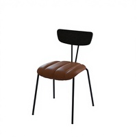 Chaise de salle à manger moderne minimaliste en cuir personnalisée, écologique, ergonomique, imperméable, meubles pour la maison