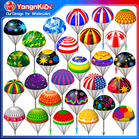 Parachute à lancer à la main avec des drapeaux, jeu de plein air amusant, jouet éducatif, parachute de saut en chute libre, sport, mini jouet de soldat