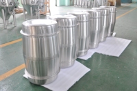 Nouveau design de 60 gallons de 75 gallons de fûts de vin en acier inoxydable 227L/284L pour le vin, le cidre et la bière