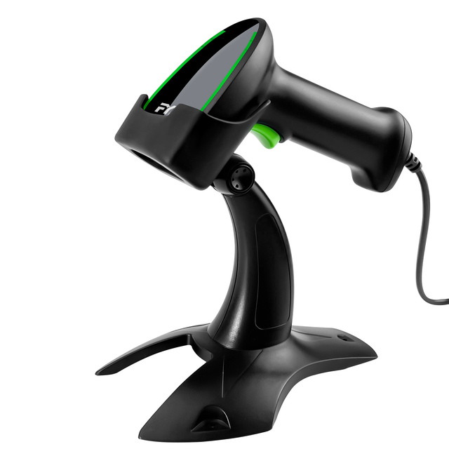 FYJ F-8603 Mirror Surface Barcode Scanner USB 2.0 Wired Handheld 1D Laser Bar Code Reader Scanner for POS Mobile Payment
