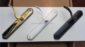 Không có xi lanh lỗ tấm cửa xử lý ổ khóa vật liệu hợp kim kẽm - Product Image 2