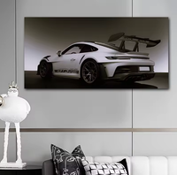 Affiche de voiture LED enseigne au néon image murale de voiture de luxe impression numérique maison chambre garage décoration d'art mural