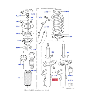 Syert โช้คอัพ LR024440 LR024447 LR044682 LR024438สำหรับ Range Rover <span class=keywords><strong>Evoque</strong></span> (L538) 2011- - Product Image 2