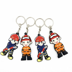 OEM Keychain Manufacture 2D Logo <strong>Custom</strong> Silicone Rubber Keyring <strong>3D</strong> Cute Anime Soft PVC <strong>Keychains</strong> - Product Image 2
