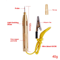 Détecteur de sonde de testeur de Circuit automatique 6V 12V 24V stylo de Test de Diagnostic en cuivre outil stylo de test de tension de lampe électrique de voiture
