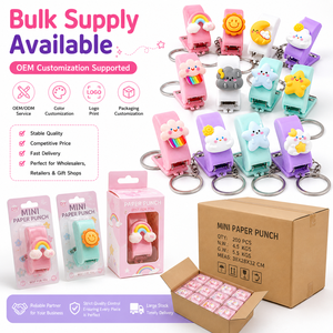 Venta al por mayor personalizado Mini dibujos animados 10 # <span class=keywords><strong>grapadora</strong></span> papelería oficina escuela lindas grapadoras para niñas - Product Image 6