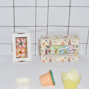 <span class=keywords><strong>Mini</strong></span> Insert Solo Transport Kraft Gâteau Papier Cadeau Carré Bento 3 Boîte À Cupcake De Luxe Et Emballage - Product Image 3