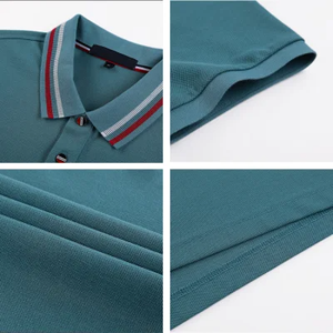 Diseño de alta calidad Patrón Liso Color sólido Manga corta Fabricante Diseño Polo Camisetas 100% Algodón Polo para hombre - Product Image 4