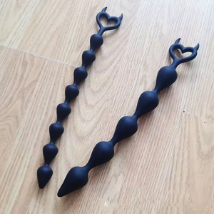 Cuentas <span class=keywords><strong>Anales</strong></span> de Silicona Líquida Extra Largas y Suaves con Cola de Zorro Larga, <span class=keywords><strong>Precio</strong></span> de Fábrica - Product Image 2