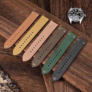 Nueva Correa de Cuero de Gamuza para Relojes Inteligentes Swatch, AP Omega, Garmin, <span class=keywords><strong>Huawei</strong></span>, <span class=keywords><strong>Google</strong></span>, Xiaomi, Tissot, Samsung, de 18, 19, 20, 21 y 22 mm - Product Image 1