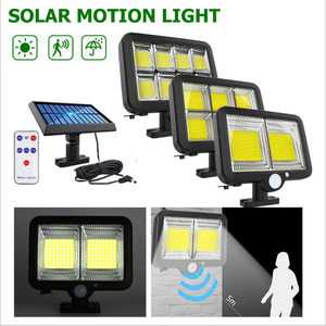 Lampe murale solaire extérieure XINSITE, étanche, avec projecteur LED COB, télécommande et détecteur de mouvement - Product Image 3