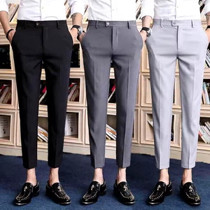 <span class=keywords><strong>Pantalon</strong></span> <span class=keywords><strong>de</strong></span> <span class=keywords><strong>Costume</strong></span> Homme Slim <span class=keywords><strong>Fit</strong></span> Élastique Style Business Décontracté Printemps-Été – Vente en Gros à Prix Bas - Product Image 1