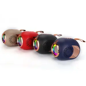 New Style Mini SLC-115LED Blue Tooth Card Speaker Creative Tws Portable Speaker With Colorful Led Light For Gift