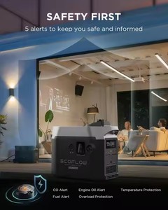 Pour <span class=keywords><strong>EcoFlow</strong></span> haute capacité 220V double carburant générateur intelligent gaz liquéfié panneau solaire alimentation secours d'urgence avec télécommande - Product Image 3