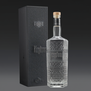 Petites bouteilles de <span class=keywords><strong>vin</strong></span> vides transparentes, capacité de 750 ml, verre plat mat, flacon de brandy, whisky, gin, tequila, bouchon à couronne, haute qualité - Product Image 4