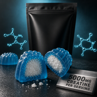 Gummies de créatine naturelle en vrac pour adultes, 5g de monohydrate de multi-créatine pour la performance, la récupération et la croissance musculaire (OEM)