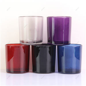 Cylindre 14oz <span class=keywords><strong>16</strong></span> oz grands pots de <span class=keywords><strong>bougie</strong></span> avec couvercles pour la fabrication de bougies Luxe brillant noir blanc givré 3 mèches - Product Image 3