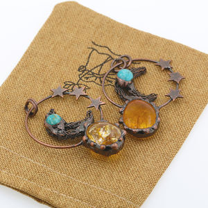 Colgante <span class=keywords><strong>de</strong></span> Cristal <span class=keywords><strong>de</strong></span> Citrino al por Mayor, Amuleto <span class=keywords><strong>de</strong></span> Piedra Preciosa Natural para la Fabricación <span class=keywords><strong>de</strong></span> Collares - Product Image 4