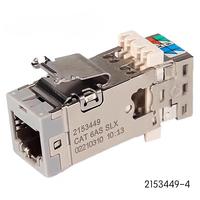 Conector Keystone RJ45 8P8C Cat6a UTP FTP Blindado Gcabling 2153449-4, Conectores Keystone RJ45 sin Herramientas