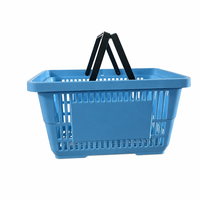 Panier en PP à deux poignées pour centre commercial, capacité 28L, durable, écologique, facile à transporter, logo personnalisé pour usage commercial, garantie de marque