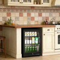 Mini-réfrigérateur de bar pour boissons, bières, jus et boissons énergisantes, idéal pour la cuisine extérieure de restaurant ou la maison