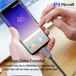 Câble <span class=keywords><strong>de</strong></span> données Miccell Wholesale PD 240W 5A pour téléphones, prise en charge <span class=keywords><strong>de</strong></span> la <span class=keywords><strong>sortie</strong></span> vidéo 8K 60Hz et 4K 60Hz, charge rapide pour smartphones et ordinateurs portables - Product Image 5