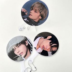 Round Plastic PVC <b>Small</b> Circular Hand Fan - Product Image 4