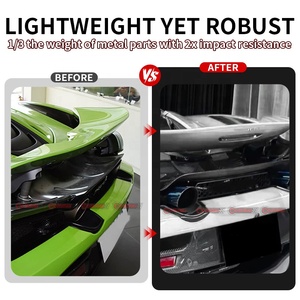 ฝาครอบท่อไอเสียคาร์บอนไฟเบอร์แบบแห้ง สไตล์ OEM สำหรับ Mclaren 720s ลดราคาพิเศษ - Product Image 3