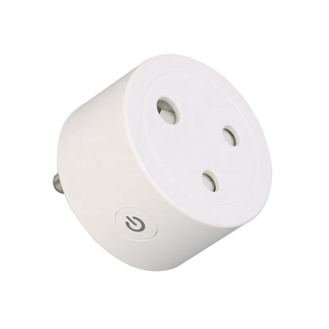 Tuya Smart WiFi Socket for India South Africa Smart WiFi <b>Plug</b> With Socket 10A 230V Wi-Fi <b>Remote</b> Control Plastic Residential Use - Product Image 1