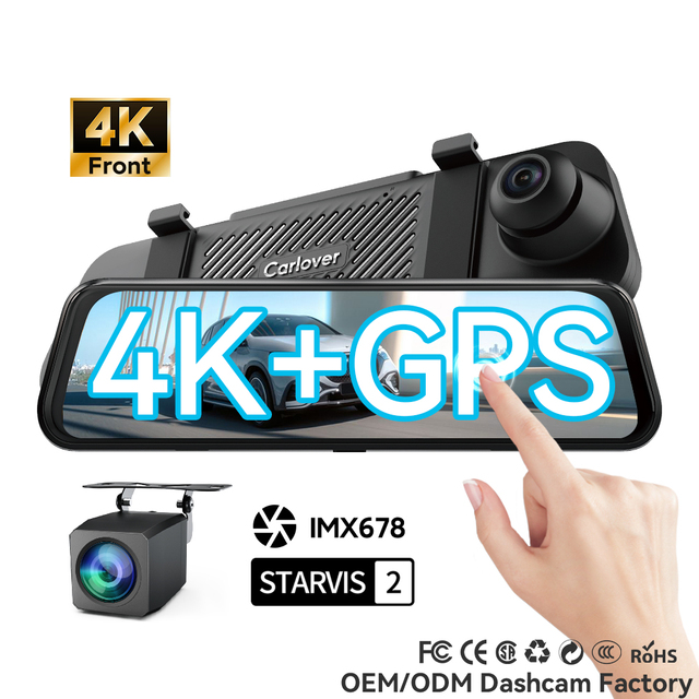 Wholesale Ready-to-Ship 4K Dual Lens Dash Cam 1080P Rear View WDR Starlight Night Vision WiFi Built-in GPS Video Recorder