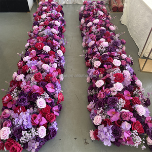 Ifg Chất Lượng Thiết Kế Mới 2.5M Tím Tím Tím Hoa Hồng Hoa Runner Cho Đám Cưới Giáng Sinh Tốt Nghiệp & Valentine Của Ngày Vòm Trang Trí Nội Thất - Product Image 3