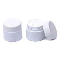 Pot en plastique de 65 g (2 oz) avec couvercle, récipient cosmétique rond vide pour baume, masque capillaire, soin de la peau