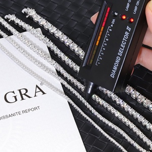 Yu Ying Gems Tennis <b>Bracelet</b> S925 Sterling <b>Silver</b> Vvs Moissanite Tennis <b>Bracelet</b> 2mm-6.5mm Tennis Moissanite <b>Bracelet</b> - Product Image 3