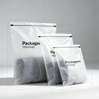 Sac refermable en mylar imprimé sur mesure, pochette refermable pour l'emballage de vêtements, chaussettes, sous-vêtements