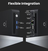 Mini PC haute performance GenMachine R7 5800U, 8 cœurs, triple affichage 4K, WiFi6 + BT5.2, GbE, double USB 3.0, micro-ordinateur professionnel