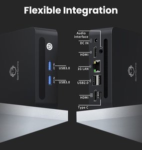 Mini PC de Alto Rendimiento GenMachine <span class=keywords><strong>R7</strong></span> <span class=keywords><strong>5800U</strong></span>, 8 Núcleos, Triple Pantalla 4K, WiFi6 + BT5.2, GbE, Doble USB 3.0, Microcomputadora Empresarial - Product Image 4