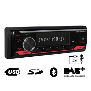 Lecteur MP3 de voiture DL3300DAB 1din avec écran, télécommande et amplificateur, autoradio - Product Image 6