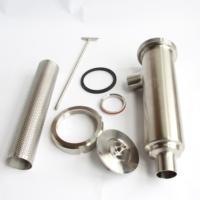 Filtro manual angular para mosto de vino, con filtro de malla de 100 mesh, de 1'-4', de acero inoxidable SS304 SS316L, accesorio DN25-DN100 para agua