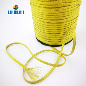 Cordon tressé métallique plat de 5 mm en gros, ficelle tressée jaune pour l'artisanat, l'<span class=keywords><strong>art</strong></span>, la couture, la fabrication de bijoux DIY - Product Image 6
