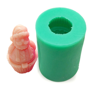 Molde de silicona para velas de Papá Noel, alta calidad, artesanal de yeso, barba larga, regalo de Navidad, escultura de decoración de escritorio - Product Image 5